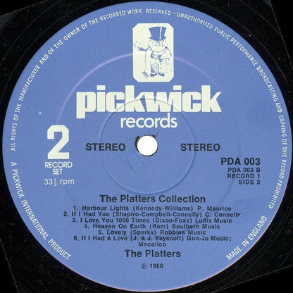 Platters - The Platters Collection (LP) 50016 Vinyl LP Dubbel JUKEBOXSINGLES.NL   