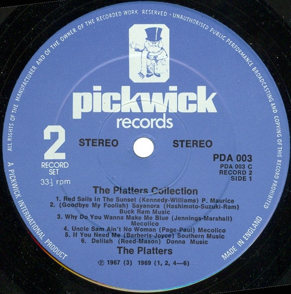 Platters - The Platters Collection (LP) 50016 Vinyl LP Dubbel JUKEBOXSINGLES.NL   