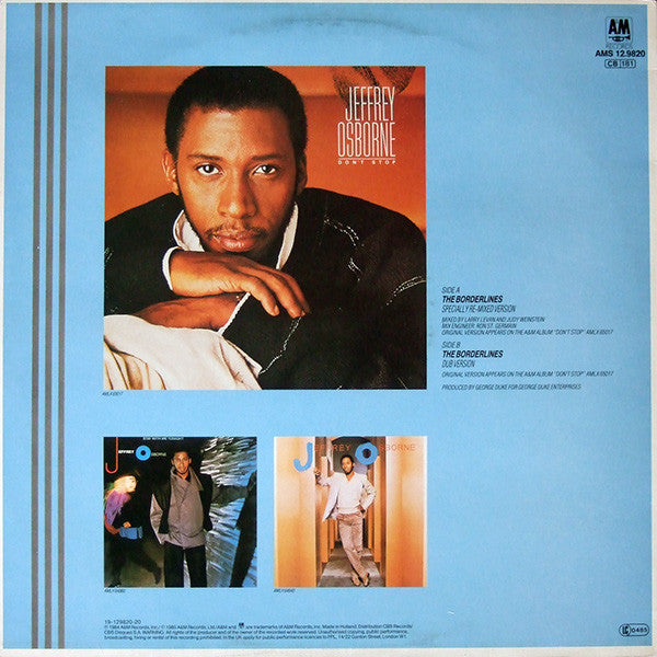 Jeffrey Osborne - The Borderlines (Maxi-Single) Maxi-Singles JUKEBOXSINGLES.NL   