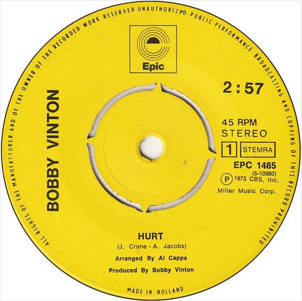 Bobby Vinton - Hurt 31071
