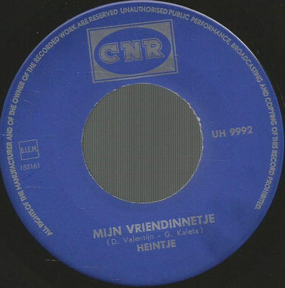 Heintje - Mijn Vriendinnetje 43515 Vinyl Singles Vinyl Zeer Goed / Hoesje Generic "VINYLSINGLES.NL"