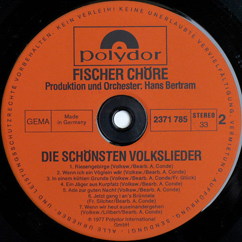 Fischer Chöre – Die schönsten Volkslieder (LP) 49673