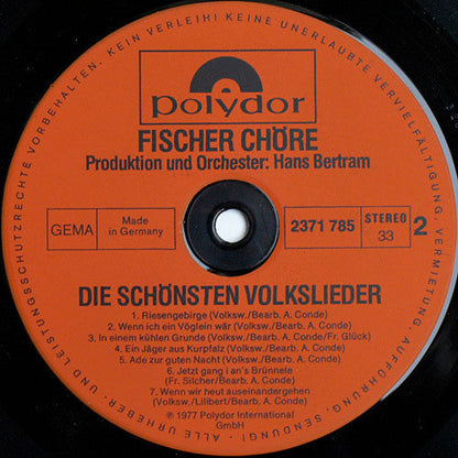 Fischer Chöre – Die schönsten Volkslieder (LP) 49673