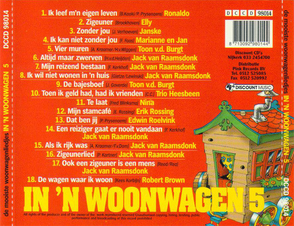Various - In 'n Woonwagen 5 (CD) 70522 Compact Disc Goede Staat