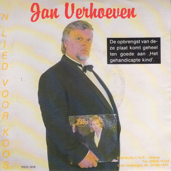 Jan Verhoeven - 'n Lied Voor Koos 35133 Vinyl Singles Vinyl Goed / Hoes Goed