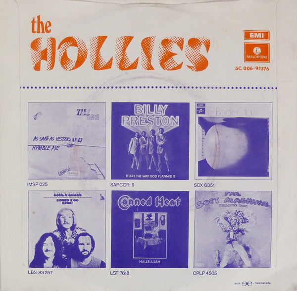 Hollies - I Can't Tell The Bottom From The Top (B-Keus) Vinyl Singles Vinyl Goed / Hoesje Slecht "VINYLSINGLES.NL"