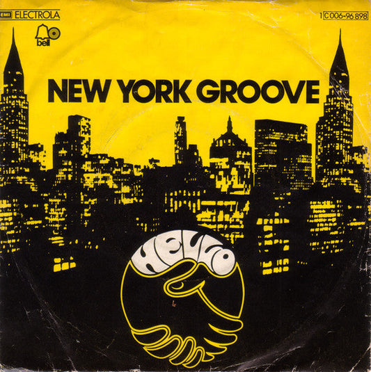 Hello - New York Groove Vinyl Singles Vinyl Zeer Goed / Hoesje Goed "VINYLSINGLES.NL"