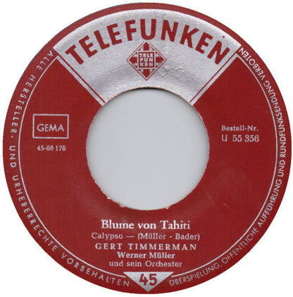 Gert Timmerman - Tausend Meilen Vinyl Singles Vinyl Zeer Goed / Hoesje Generic "VINYLSINGLES.NL"