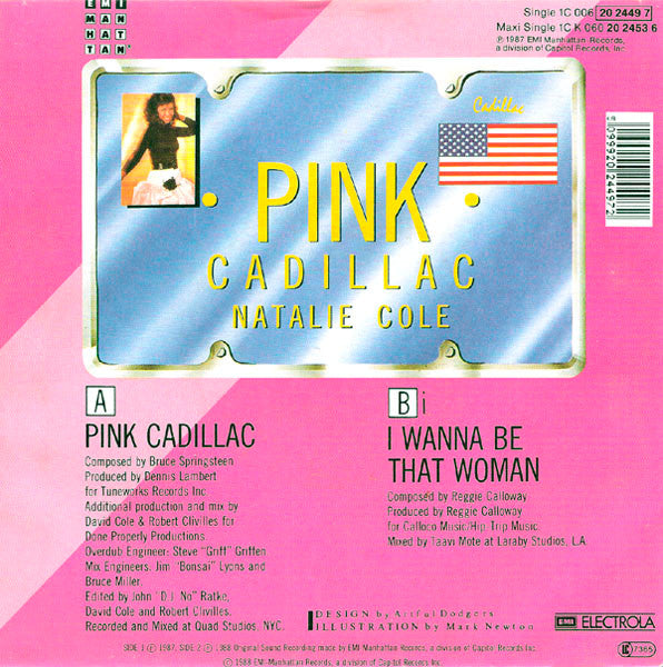 Natalie Cole - Pink Cadillac 18158 Vinyl Singles Vinyl Goed / Hoes Goed