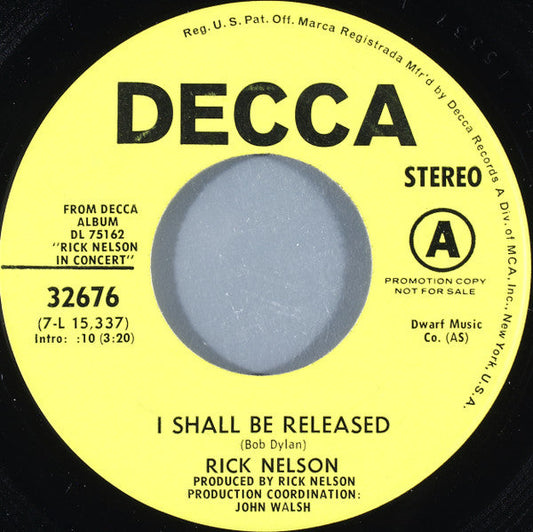 Ricky Nelson - Ich werde freigelassen 40089