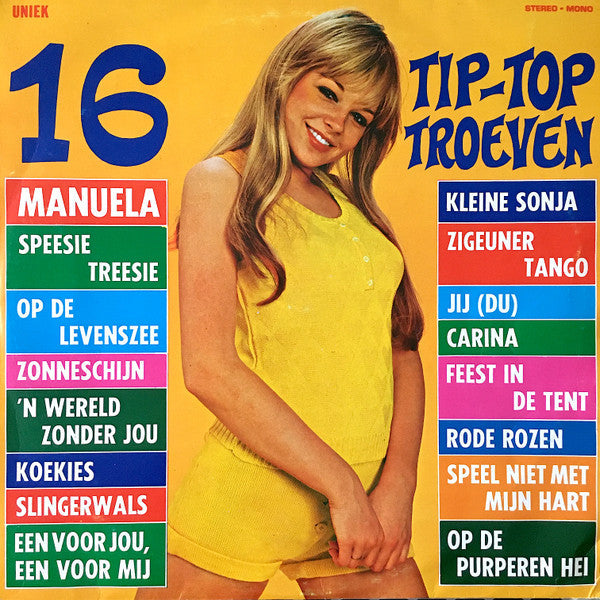 Various - 16 Tip Top Troeven (LP) 52240b Vinyl LP Vinyl Redelijk / Hoes Goed