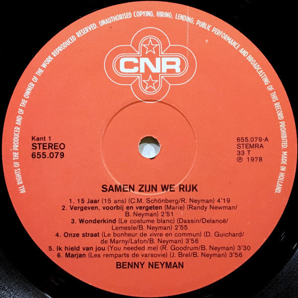 Benny Neyman – Together We Are Rich (LP) (B)