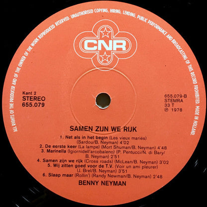 Benny Neyman – Together We Are Rich (LP) (B)