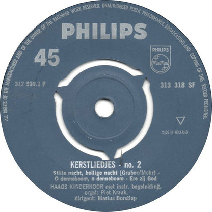 Haags Kinderkoor - Vrolijk Kerstfeest Kerstliedjes No. 2 Vinyl Singles Vinyl Zeer Goed / Hoesje Goed "VINYLSINGLES.NL"
