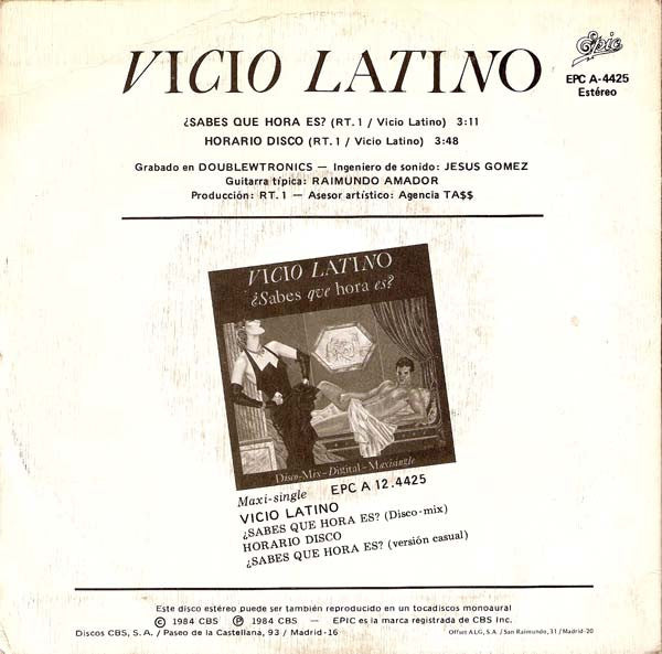 Vicio Latino - ¿Sabes Que Hora Es? 35542