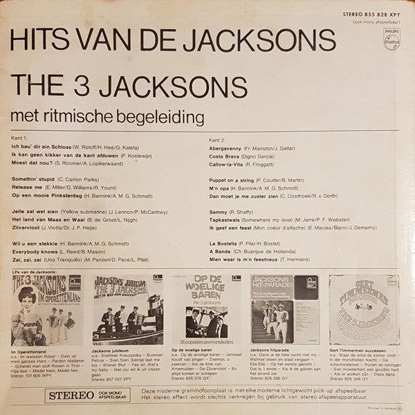 3 Jacksons - Hits Van De Jacksons (LP) 50583 Vinyl LP JUKEBOXSINGLES.NL   