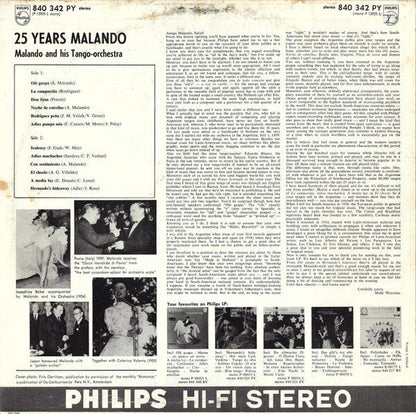Malando und sein Tango-Orchester – 25 Jahre Malando (LP) 50284 (B)