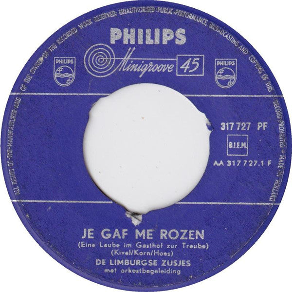 Limburgse Zusjes - Je Gaf Me Rozen 41793 Vinyl Singles Vinyl Goed / Hoes Generic