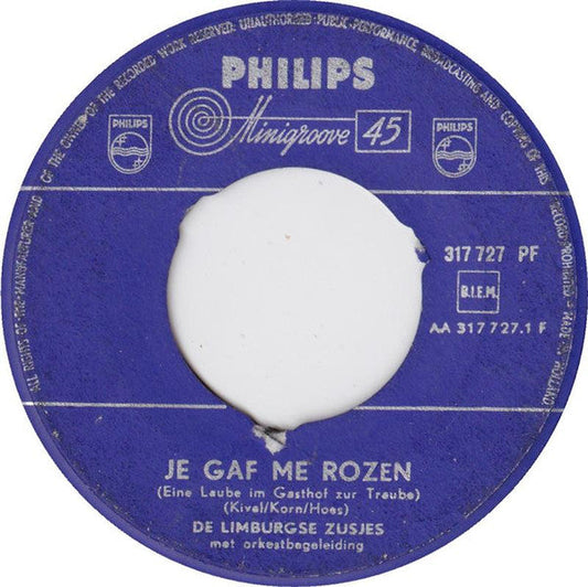 Limburgse Zusjes - Je Gaf Me Rozen 41793 Vinyl Singles Vinyl Goed / Hoes Generic