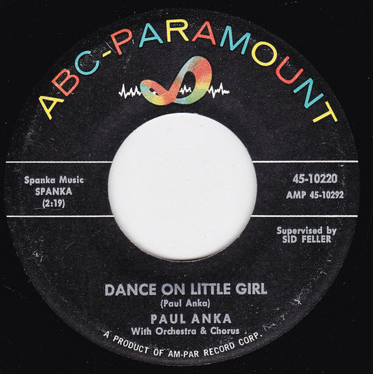 Paul Anka - Dance On Little Girl 42493 Vinyl Singles Vinyl Goed / Hoes Generic