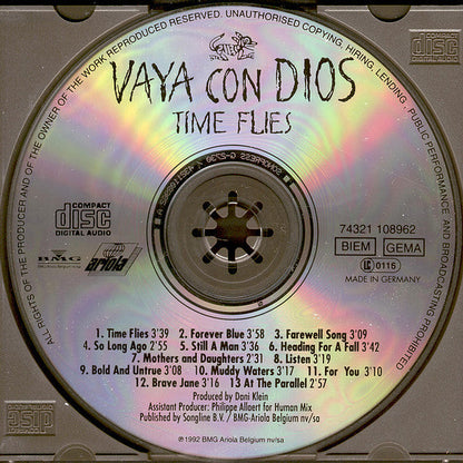 Vaya Con Dios - Time Flies (CD) 70627 Compact Disc Goede Staat
