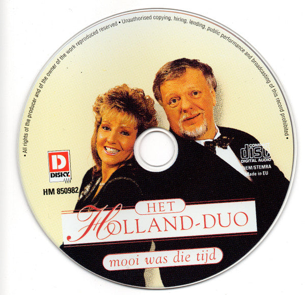 Holland Duo - Mooi Was Die Tijd (CD) 70568 Compact Disc Goede Staat