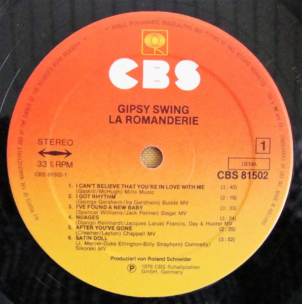 La Romanderie - Gipsy Swing (LP) 46699