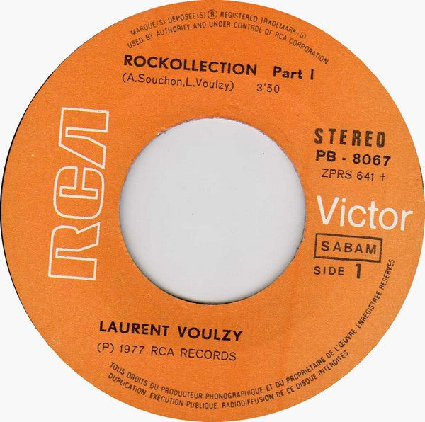 Laurent Voulzy - Rockollection 30413 Vinyl Singles Vinyl Goed / Hoes Goed