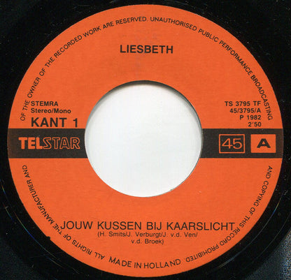Liesbeth - Jouw Kussen Bij Kaarslicht 41610 Vinyl Singles Vinyl Goed / Hoes Generic