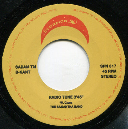 Samantha / The Samantha Band - Not With Me 30239