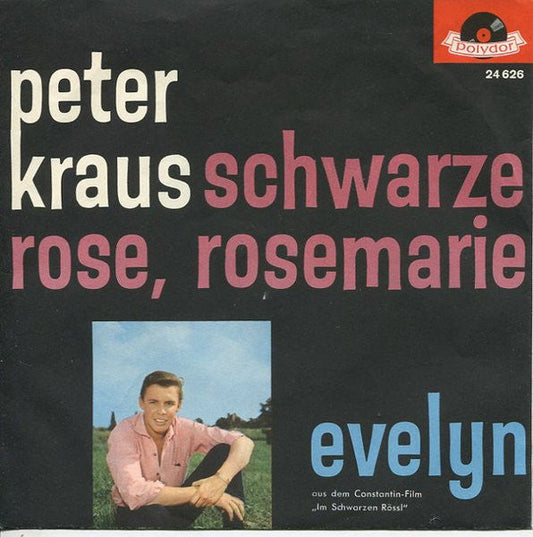 Peter Kraus - Schwarze Rose, Rosemarie 41547 Vinyl Singles Vinyl Goed / Hoes Goed