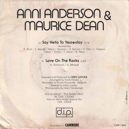 Anni Anderson & Maurice Dean- Say Hello To Yesterday 21823 Vinyl Singles Vinyl Goed / Hoes Goed