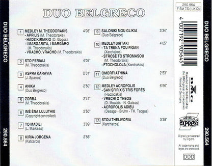Duo Belgreco - Duo Belgreco (CD) 70660 Compact Disc Goede Staat