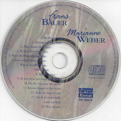 Frans Bauer & Marianne Weber - Frans Bauer & Marianne Weber (CD) 71051 Compact Disc Goede Staat