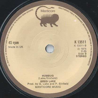 Greg Lake - I Believe In Father Christmas 42143 Vinyl Singles Toevoegen Vinyl Goed / Hoes Generic