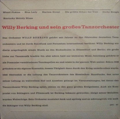 Willy Berking Und Sein Großes Tanzorchester - Willy Berking Und Sein Großes Tanzorchester 16759