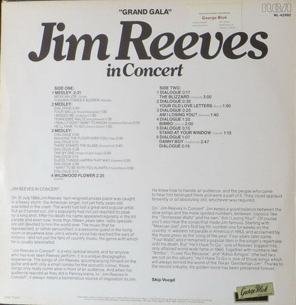 Jim Reeves – Jim Reeves In Concert (LP) 50630
