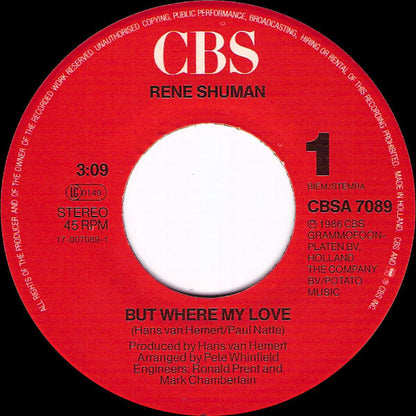 René Shuman - Aber wo meine Liebe 29745