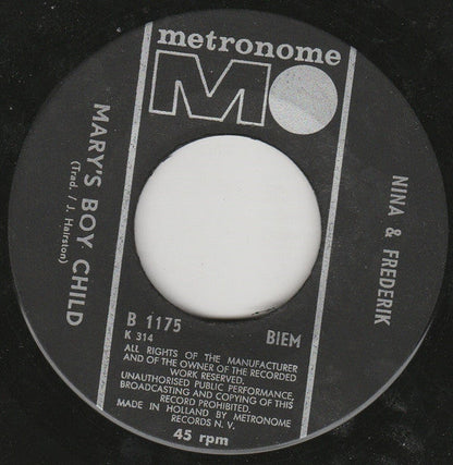 Nina & Frederik - Mary's Boychild 42238 Vinyl Singles Toevoegen Vinyl Goed / Hoes Generic