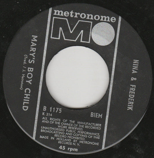 Nina & Frederik - Mary's Boychild 42238 Vinyl Singles Toevoegen Vinyl Goed / Hoes Generic