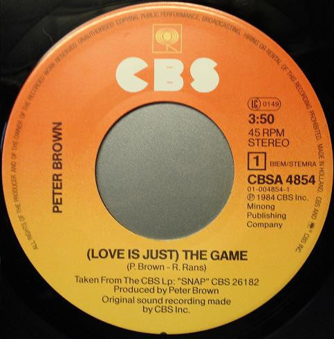 Peter Brown - (Love Is Just) The Game 41966b Vinyl Singles Vinyl Goed / Hoes Slecht