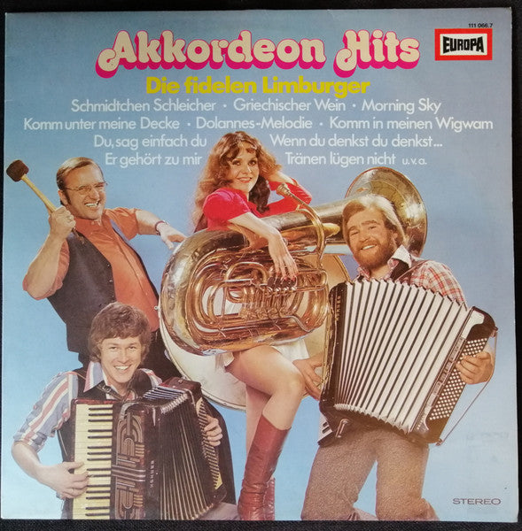 Fidelen Limburger - Akkordeon Hits (LP) 52153 Vinyl LP Vinyl Goed / Hoes Goed