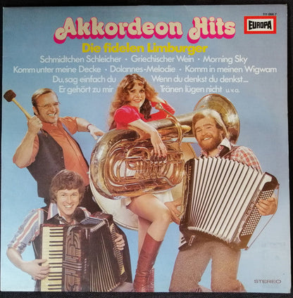 Fidelen Limburger - Akkordeon Hits (LP) 52153 Vinyl LP Vinyl Goed / Hoes Goed