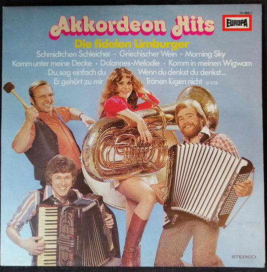 Fidelen Limburger - Akkordeon Hits (LP) 52153 Vinyl LP Vinyl Goed / Hoes Goed