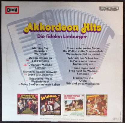 Fidelen Limburger - Akkordeon Hits (LP) 52153 Vinyl LP Vinyl Goed / Hoes Goed