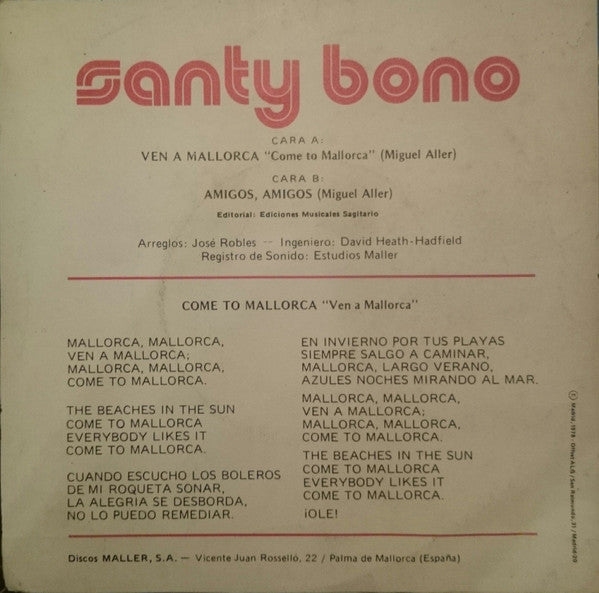 Santi Bono - Ven A Mallorca 31916