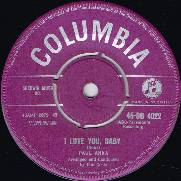 Paul Anka - Tell Me That You Love Me 42615 Vinyl Singles Vinyl Goed / Hoes Generic