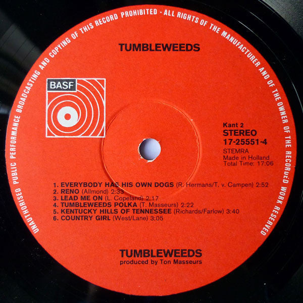 Tumbleweeds - Tumbleweeds (LP) 49634 Vinyl LP JUKEBOXSINGLES.NL   