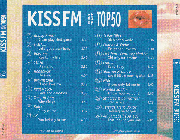 Various - Kiss FM Euro Chart Top 50 - 6 (CD) 70680 Compact Disc Goede Staat