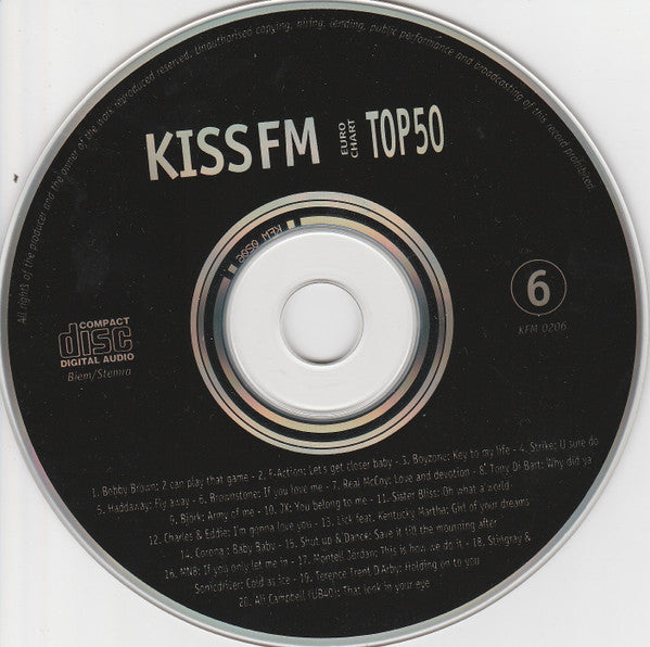 Various - Kiss FM Euro Chart Top 50 - 6 (CD) 70680 Compact Disc Goede Staat